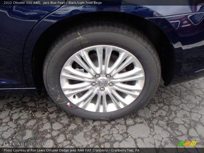 Jazz Blue Pearl / Black/Light Frost Beige 2013 Chrysler 300 AWD