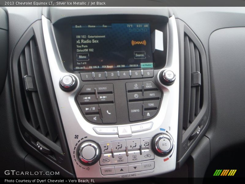 Silver Ice Metallic / Jet Black 2013 Chevrolet Equinox LT