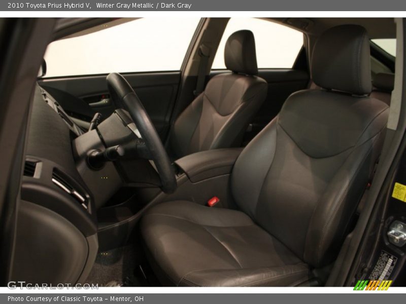 Winter Gray Metallic / Dark Gray 2010 Toyota Prius Hybrid V