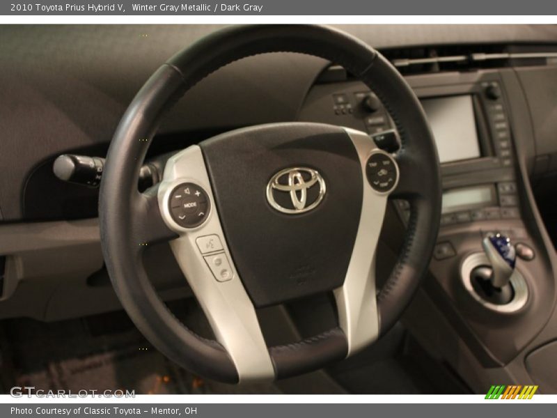 Winter Gray Metallic / Dark Gray 2010 Toyota Prius Hybrid V