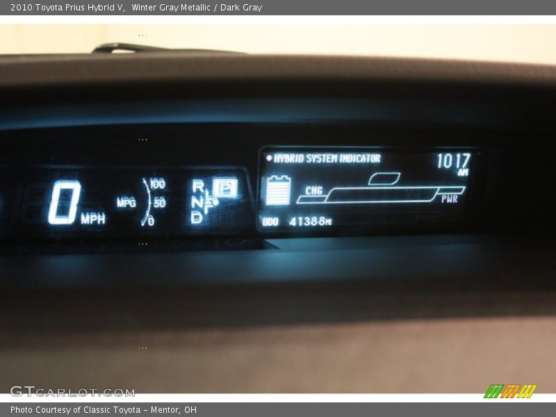 Winter Gray Metallic / Dark Gray 2010 Toyota Prius Hybrid V