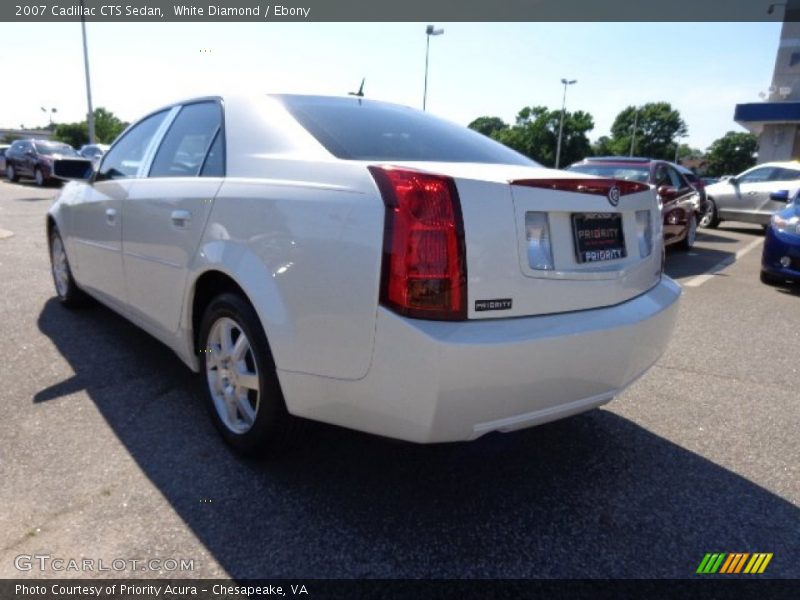 White Diamond / Ebony 2007 Cadillac CTS Sedan