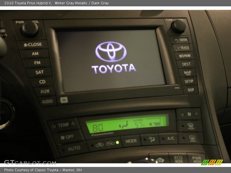 Winter Gray Metallic / Dark Gray 2010 Toyota Prius Hybrid V