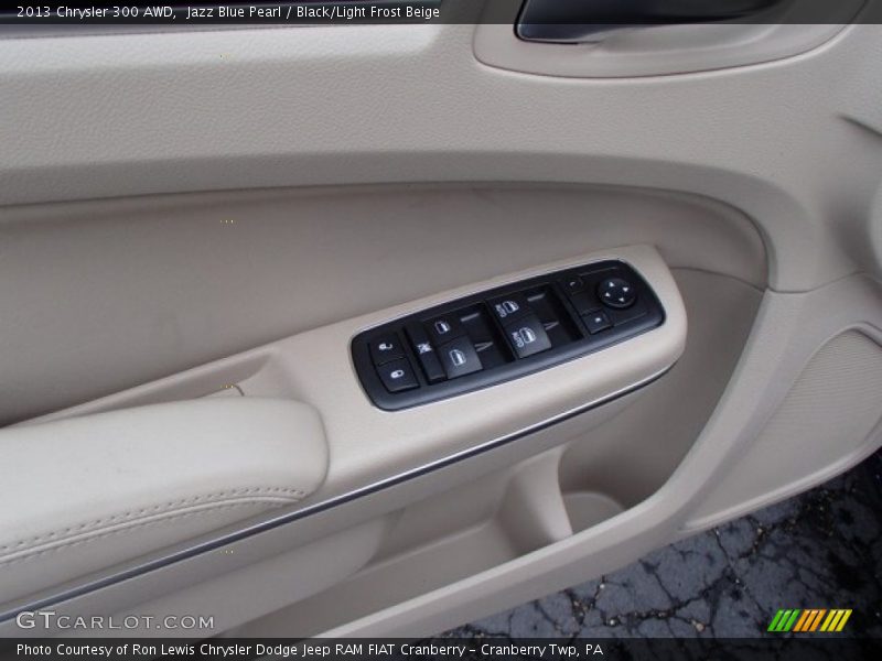 Jazz Blue Pearl / Black/Light Frost Beige 2013 Chrysler 300 AWD