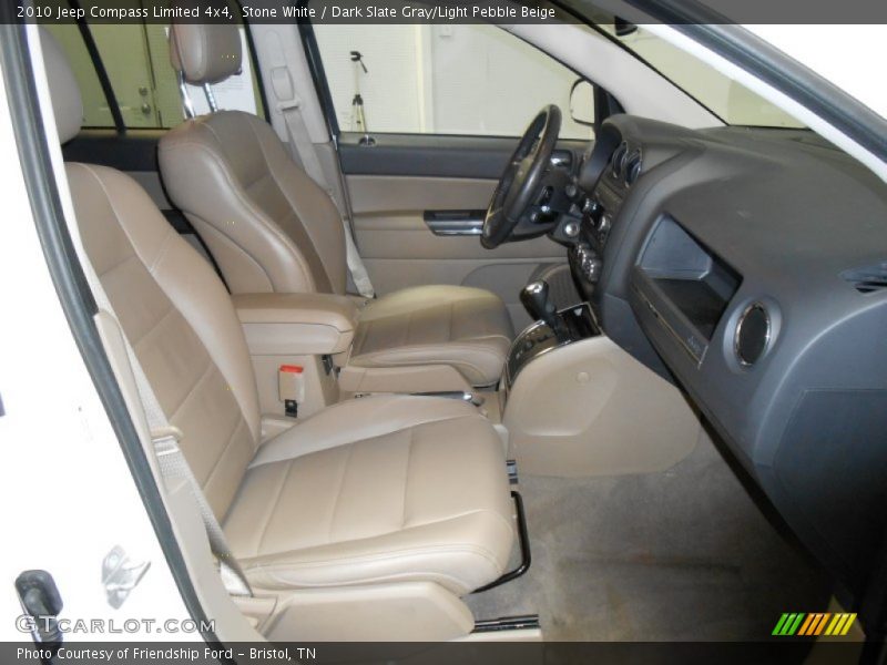 Stone White / Dark Slate Gray/Light Pebble Beige 2010 Jeep Compass Limited 4x4
