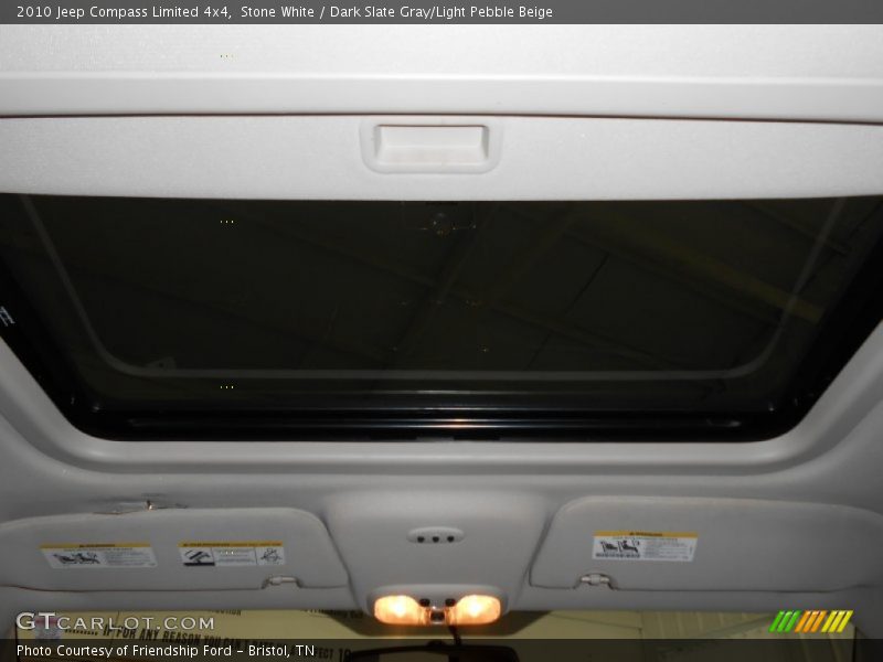 Stone White / Dark Slate Gray/Light Pebble Beige 2010 Jeep Compass Limited 4x4