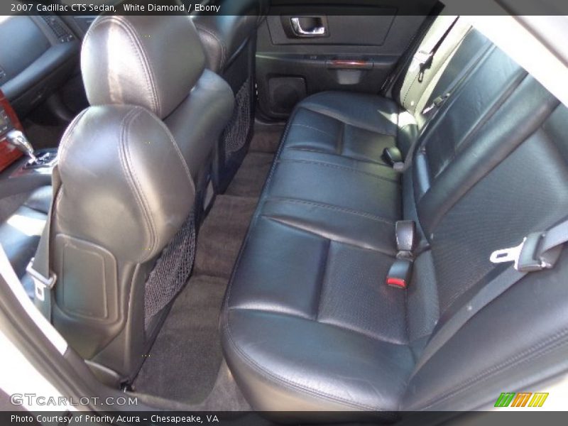 White Diamond / Ebony 2007 Cadillac CTS Sedan