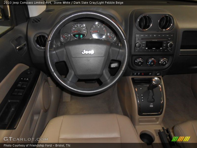 Stone White / Dark Slate Gray/Light Pebble Beige 2010 Jeep Compass Limited 4x4