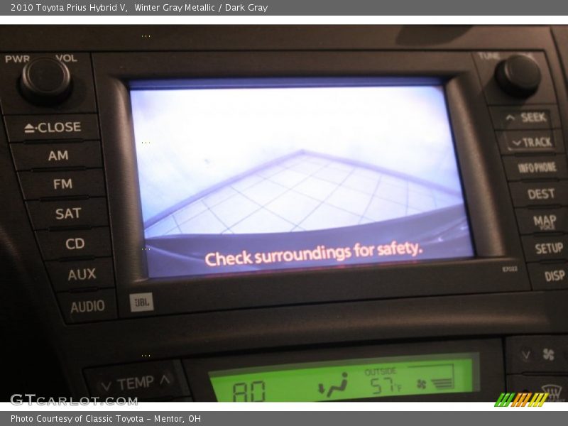 Winter Gray Metallic / Dark Gray 2010 Toyota Prius Hybrid V
