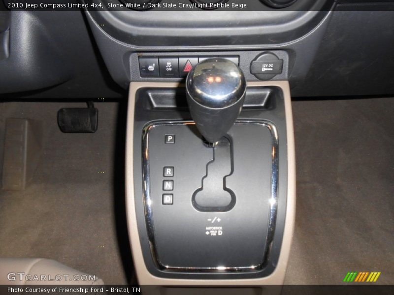 Stone White / Dark Slate Gray/Light Pebble Beige 2010 Jeep Compass Limited 4x4