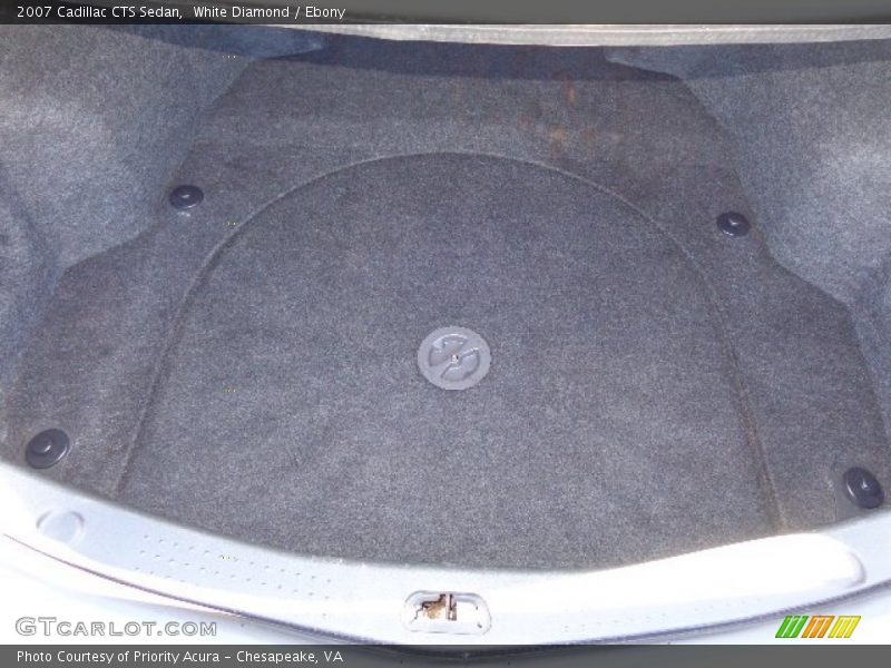 White Diamond / Ebony 2007 Cadillac CTS Sedan