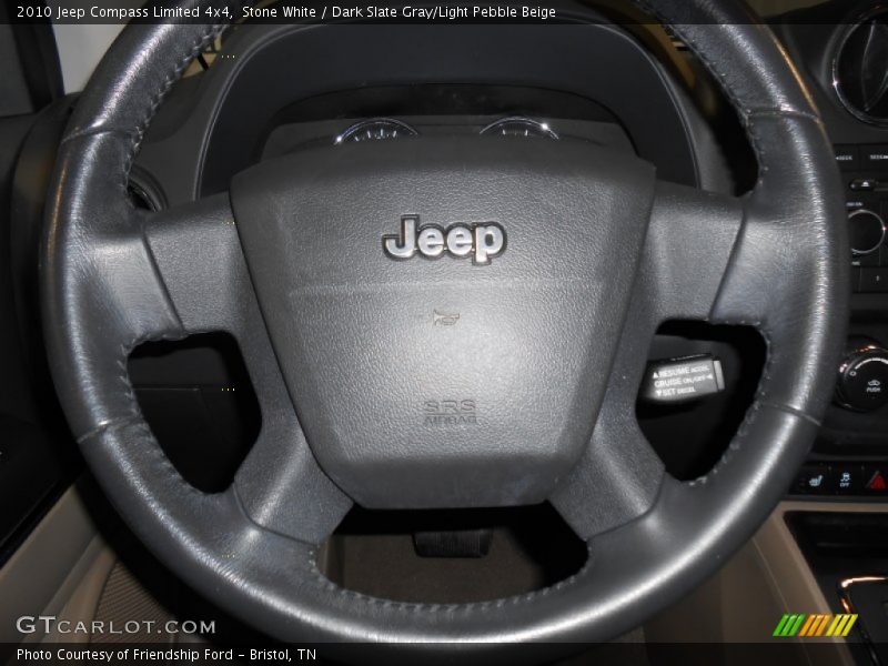 Stone White / Dark Slate Gray/Light Pebble Beige 2010 Jeep Compass Limited 4x4