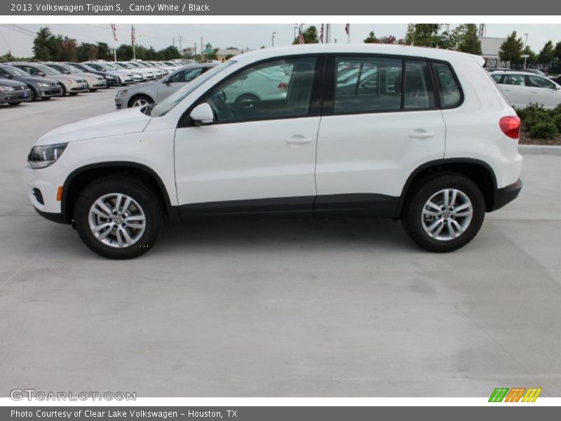 Candy White / Black 2013 Volkswagen Tiguan S