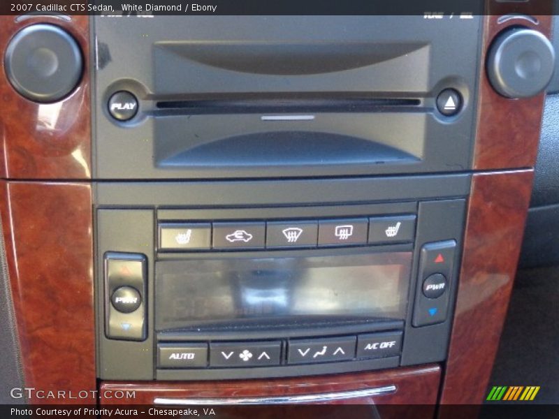 White Diamond / Ebony 2007 Cadillac CTS Sedan