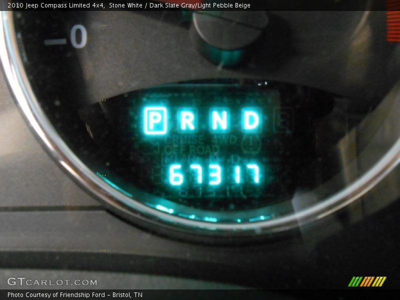 Stone White / Dark Slate Gray/Light Pebble Beige 2010 Jeep Compass Limited 4x4