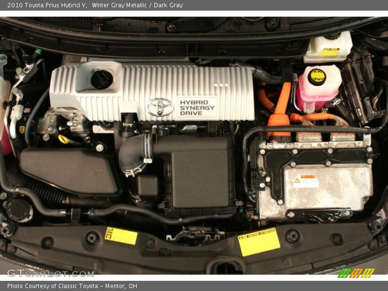 Winter Gray Metallic / Dark Gray 2010 Toyota Prius Hybrid V