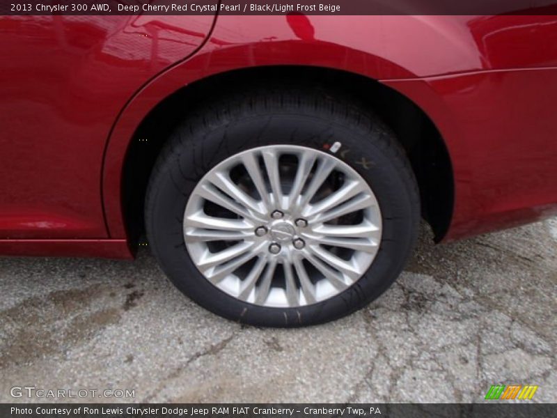 Deep Cherry Red Crystal Pearl / Black/Light Frost Beige 2013 Chrysler 300 AWD