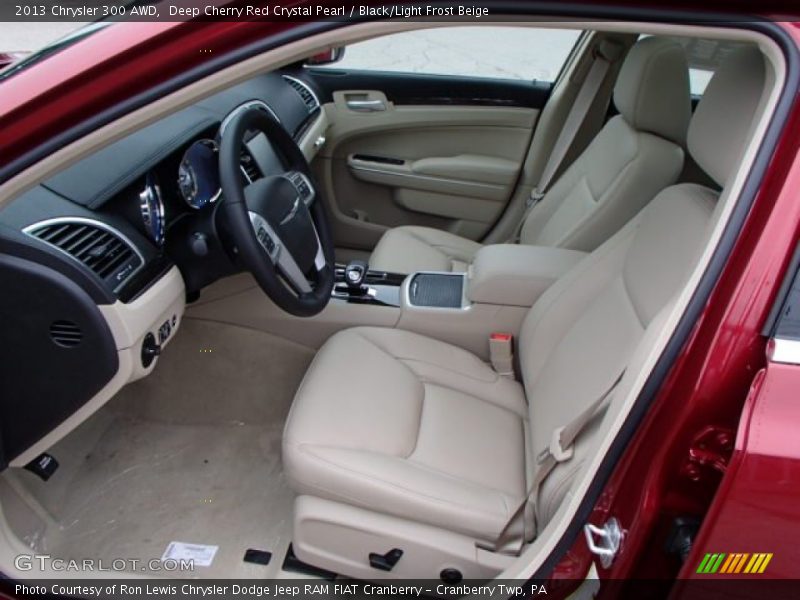 Deep Cherry Red Crystal Pearl / Black/Light Frost Beige 2013 Chrysler 300 AWD