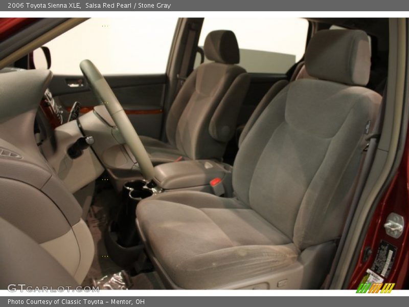 Salsa Red Pearl / Stone Gray 2006 Toyota Sienna XLE