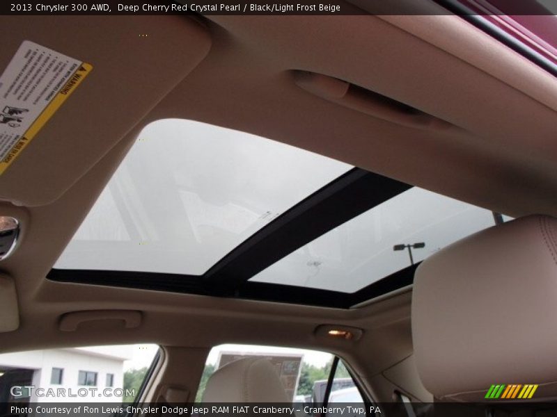 Deep Cherry Red Crystal Pearl / Black/Light Frost Beige 2013 Chrysler 300 AWD