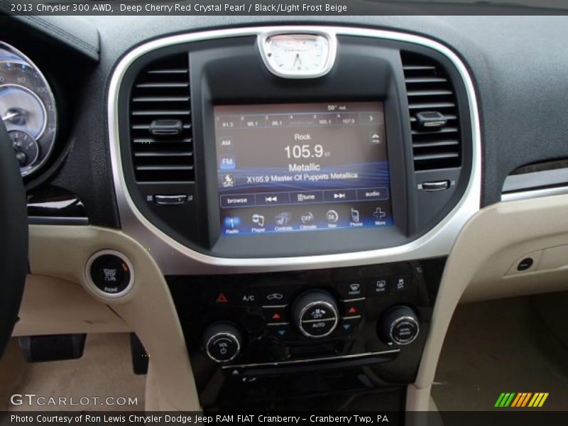 Deep Cherry Red Crystal Pearl / Black/Light Frost Beige 2013 Chrysler 300 AWD