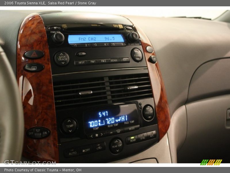 Salsa Red Pearl / Stone Gray 2006 Toyota Sienna XLE