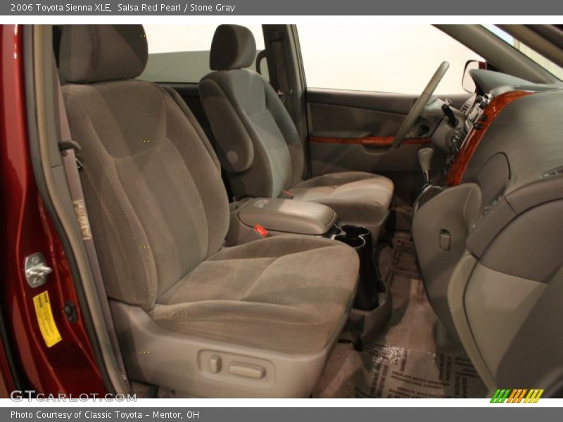 Salsa Red Pearl / Stone Gray 2006 Toyota Sienna XLE