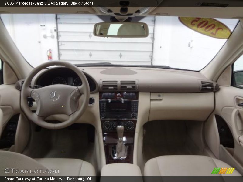 Black / Stone 2005 Mercedes-Benz C 240 Sedan