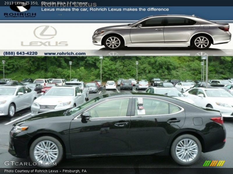 Obsidian Black / Parchment 2013 Lexus ES 350