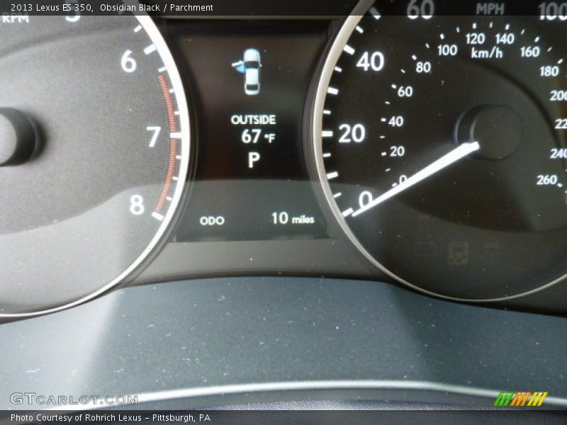 Obsidian Black / Parchment 2013 Lexus ES 350