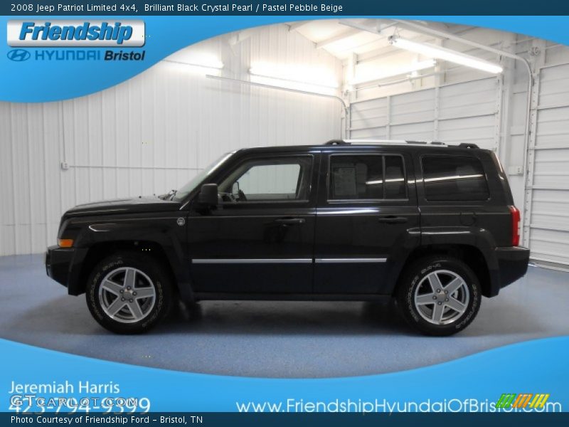 Brilliant Black Crystal Pearl / Pastel Pebble Beige 2008 Jeep Patriot Limited 4x4