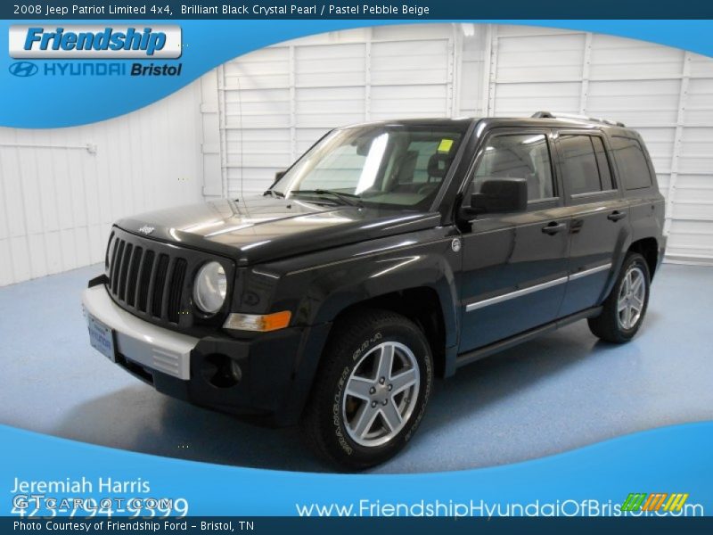 Brilliant Black Crystal Pearl / Pastel Pebble Beige 2008 Jeep Patriot Limited 4x4