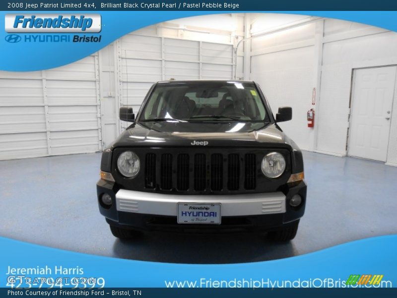 Brilliant Black Crystal Pearl / Pastel Pebble Beige 2008 Jeep Patriot Limited 4x4