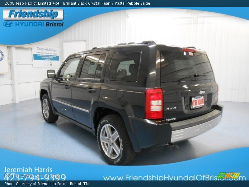 Brilliant Black Crystal Pearl / Pastel Pebble Beige 2008 Jeep Patriot Limited 4x4