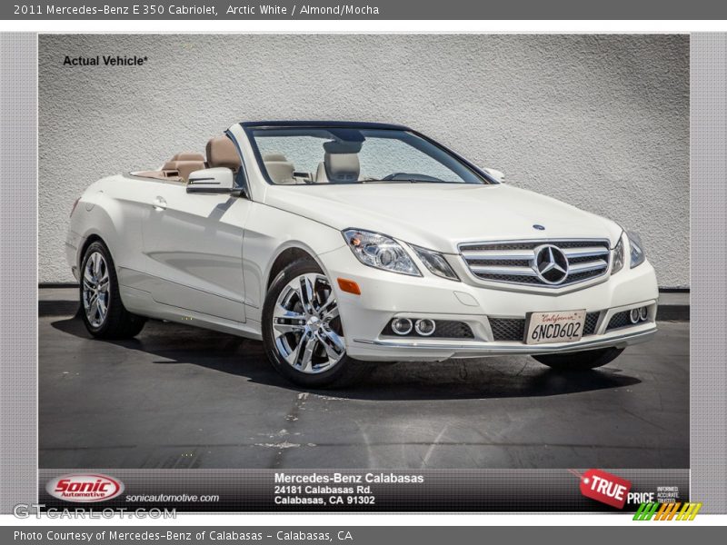 Arctic White / Almond/Mocha 2011 Mercedes-Benz E 350 Cabriolet
