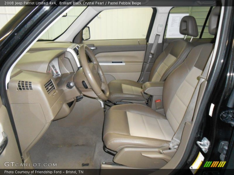 Brilliant Black Crystal Pearl / Pastel Pebble Beige 2008 Jeep Patriot Limited 4x4