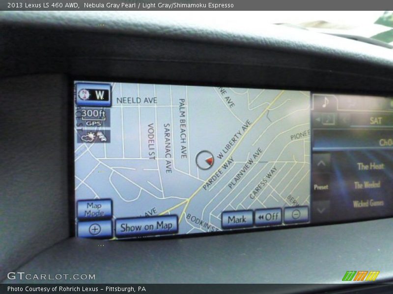 Nebula Gray Pearl / Light Gray/Shimamoku Espresso 2013 Lexus LS 460 AWD