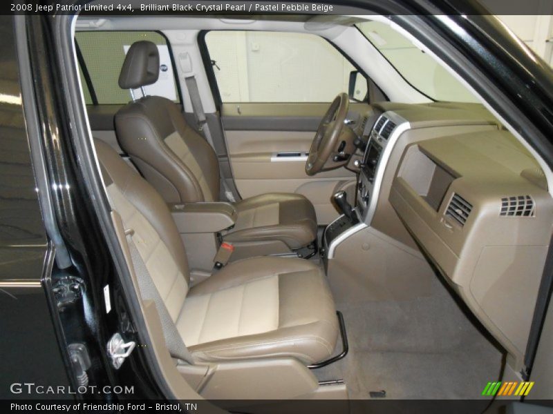 Brilliant Black Crystal Pearl / Pastel Pebble Beige 2008 Jeep Patriot Limited 4x4