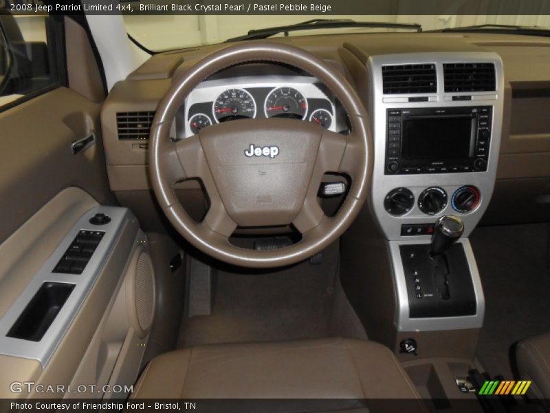 Brilliant Black Crystal Pearl / Pastel Pebble Beige 2008 Jeep Patriot Limited 4x4