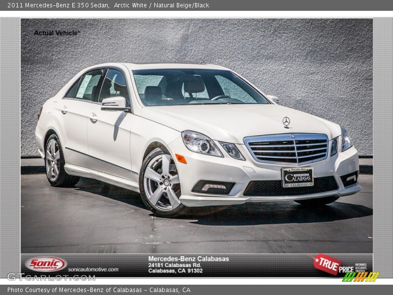 Arctic White / Natural Beige/Black 2011 Mercedes-Benz E 350 Sedan