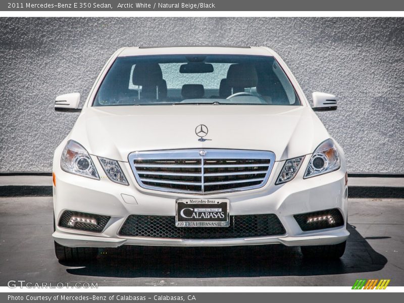 Arctic White / Natural Beige/Black 2011 Mercedes-Benz E 350 Sedan