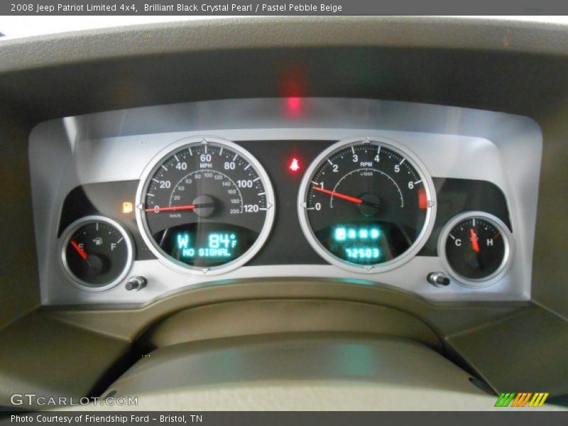 Brilliant Black Crystal Pearl / Pastel Pebble Beige 2008 Jeep Patriot Limited 4x4