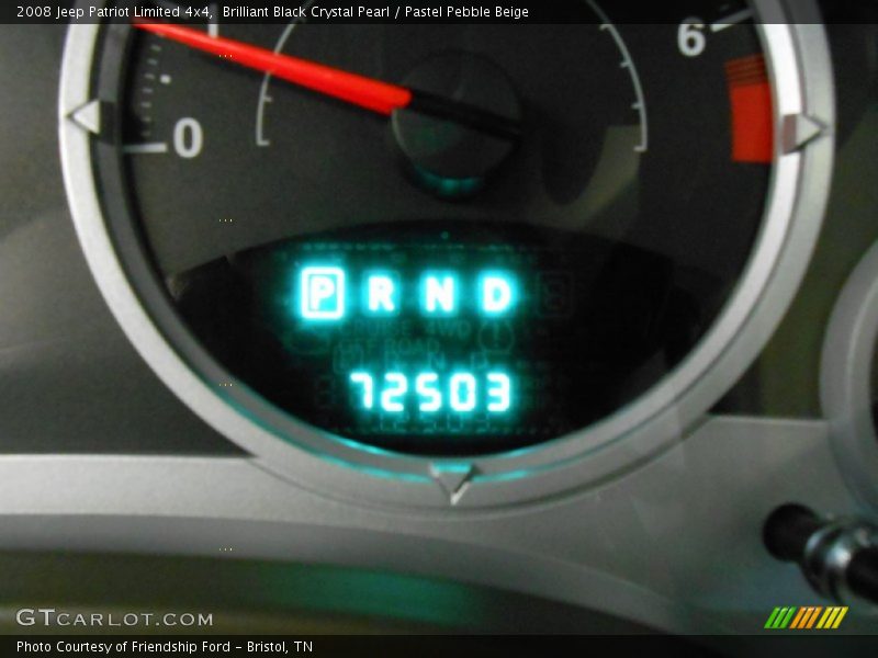 Brilliant Black Crystal Pearl / Pastel Pebble Beige 2008 Jeep Patriot Limited 4x4