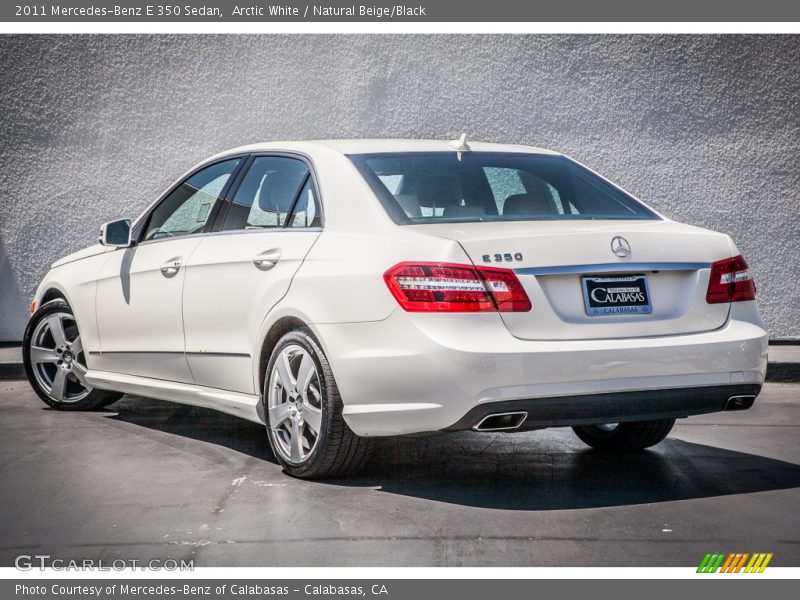 Arctic White / Natural Beige/Black 2011 Mercedes-Benz E 350 Sedan
