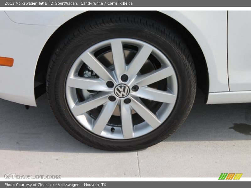 Candy White / Cornsilk Beige 2013 Volkswagen Jetta TDI SportWagen