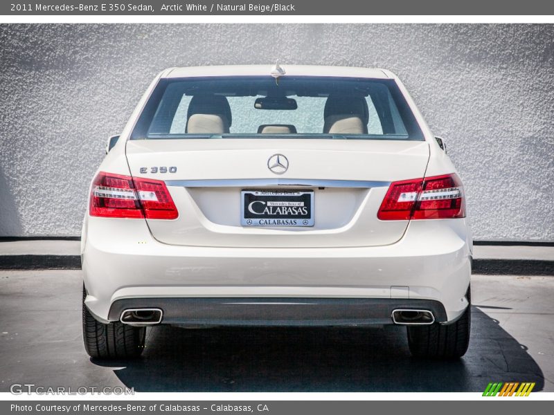 Arctic White / Natural Beige/Black 2011 Mercedes-Benz E 350 Sedan