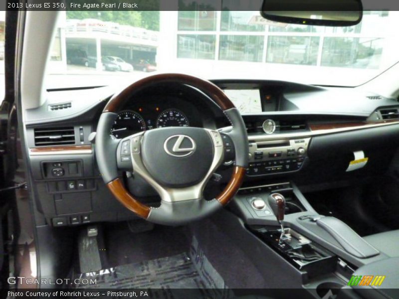 Fire Agate Pearl / Black 2013 Lexus ES 350