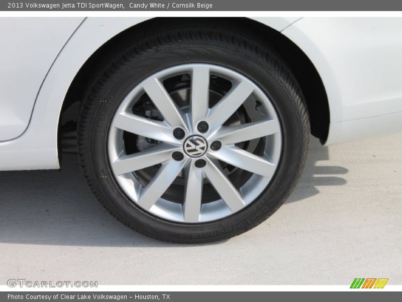 Candy White / Cornsilk Beige 2013 Volkswagen Jetta TDI SportWagen