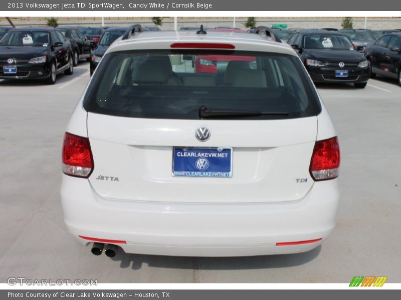 Candy White / Cornsilk Beige 2013 Volkswagen Jetta TDI SportWagen