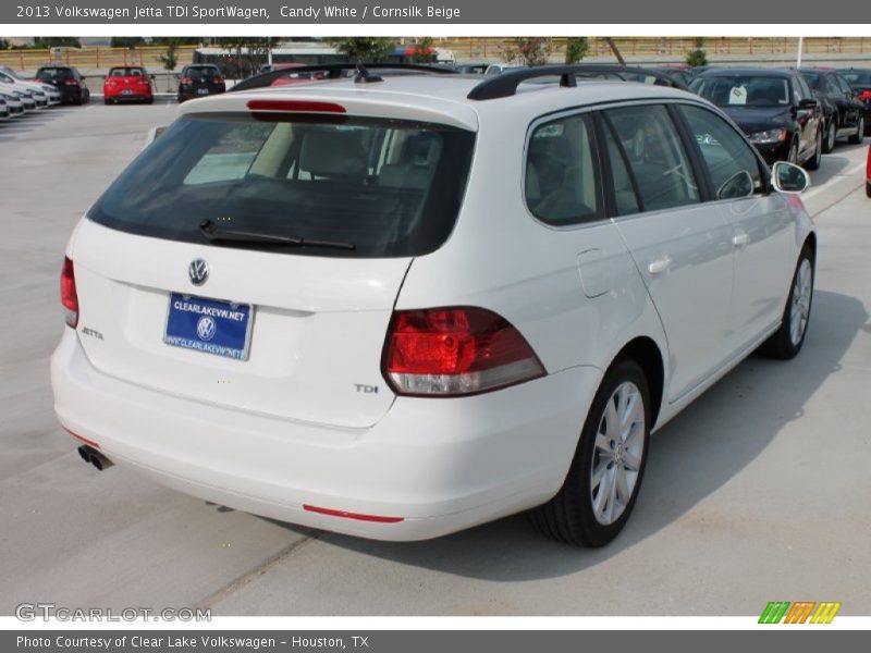 Candy White / Cornsilk Beige 2013 Volkswagen Jetta TDI SportWagen